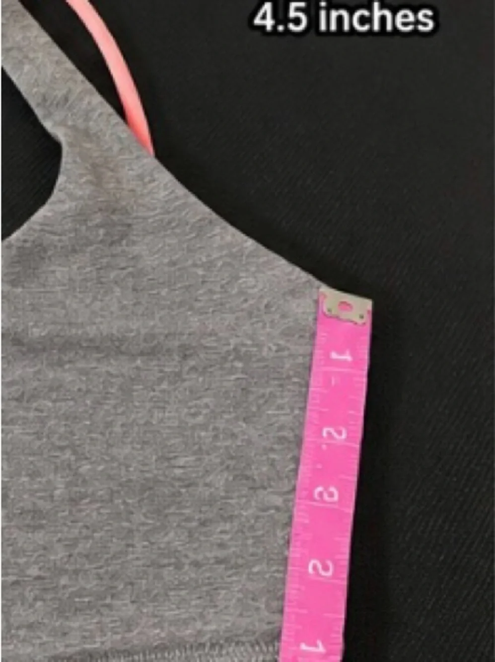 Lululemon Strappy Back Sports Bra | Heather Gray Pink Athleisure Size Small 045